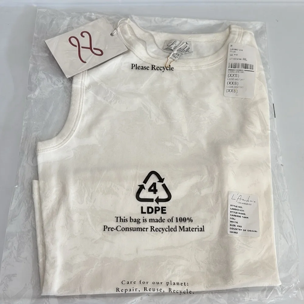 L'Academie by Marianna Caresse Tank in White